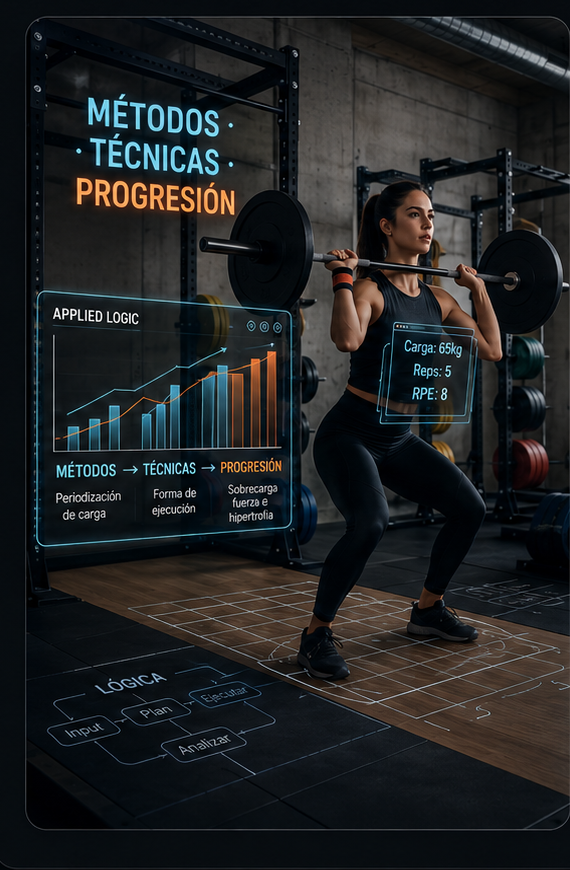 Visual de métodos, técnicas y progresión aplicado al entrenamiento